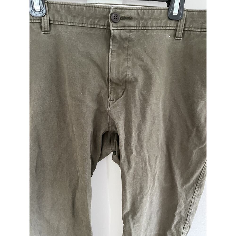 Dockers Mens 40 Pants Straight Smart 360 Flex Khaki Green Casual Summer